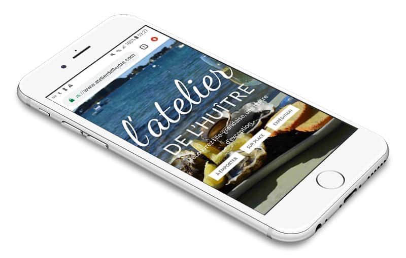Création de site internet - version smartphone - Trébeurden, Côtes d'Armor