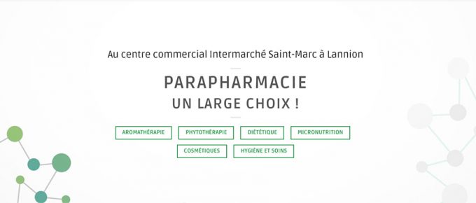 Site internet de la pharmacie Henry à Lannion