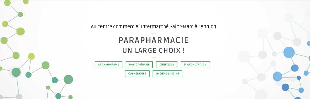 Site internet de la pharmacie Henry à Lannion